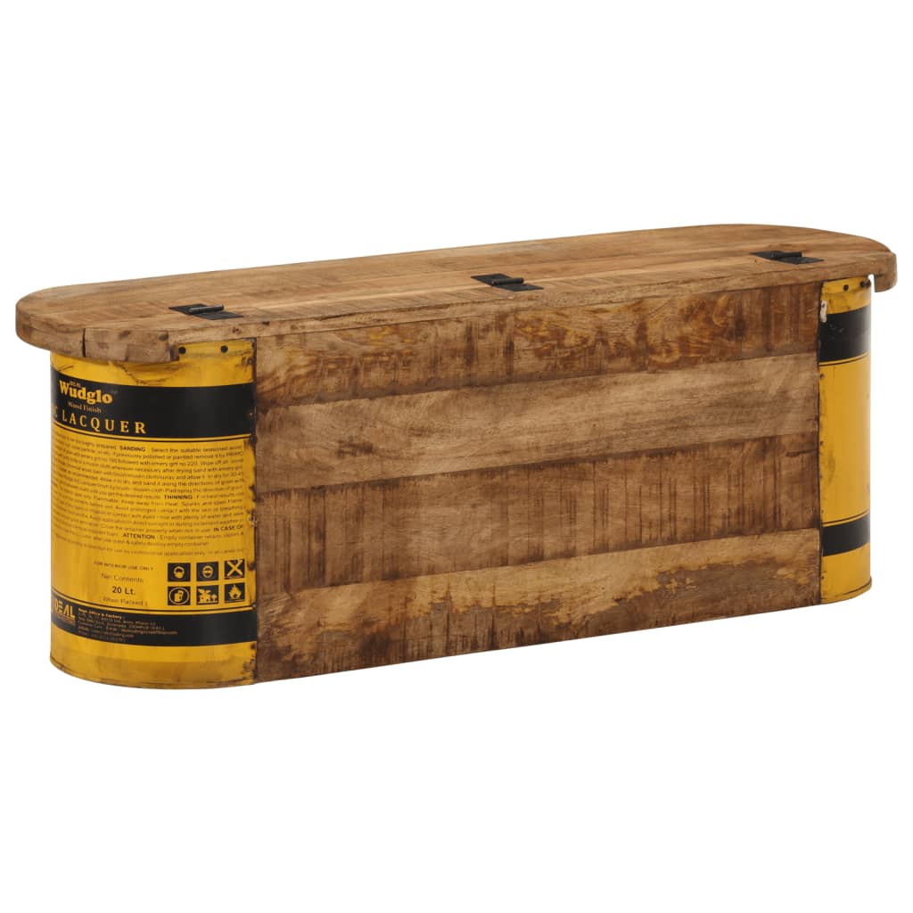 Klupa/komoda za odlaganje 120x30x40 cm masivno obnovljeno drvo