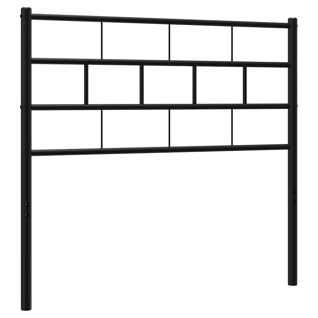 Metalno zamjensko uzglavlje crno 75 cm