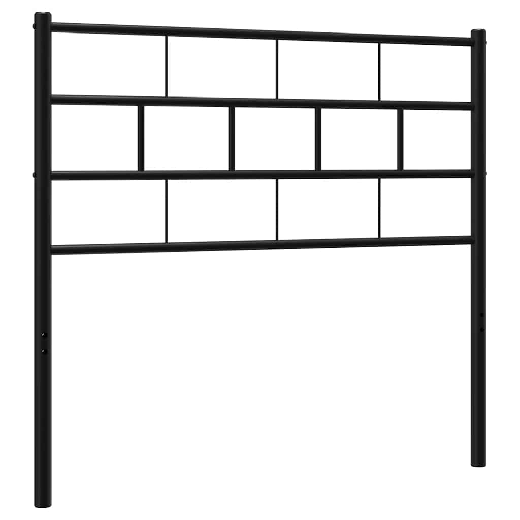 Metalno zamjensko uzglavlje crno 100 cm