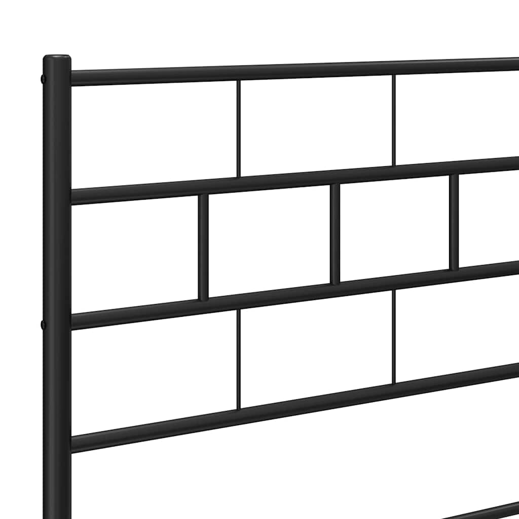 Metalno zamjensko uzglavlje crno 100 cm
