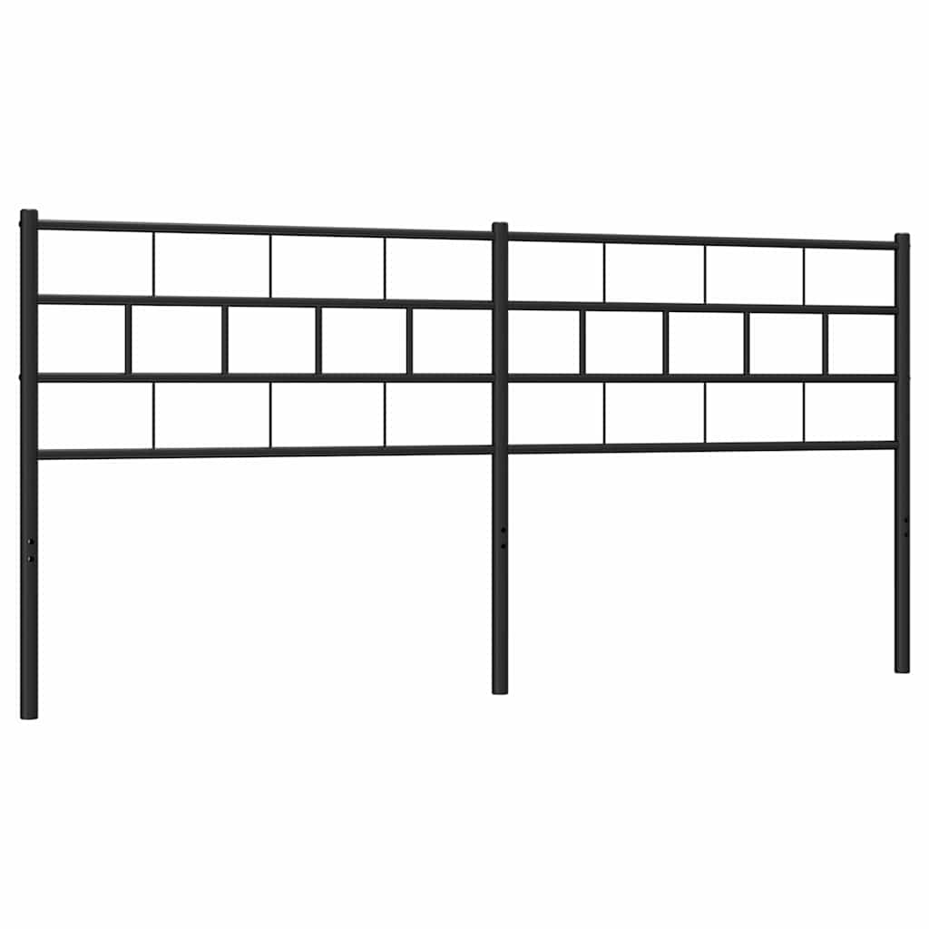 Metalno zamjensko uzglavlje crno 193 cm