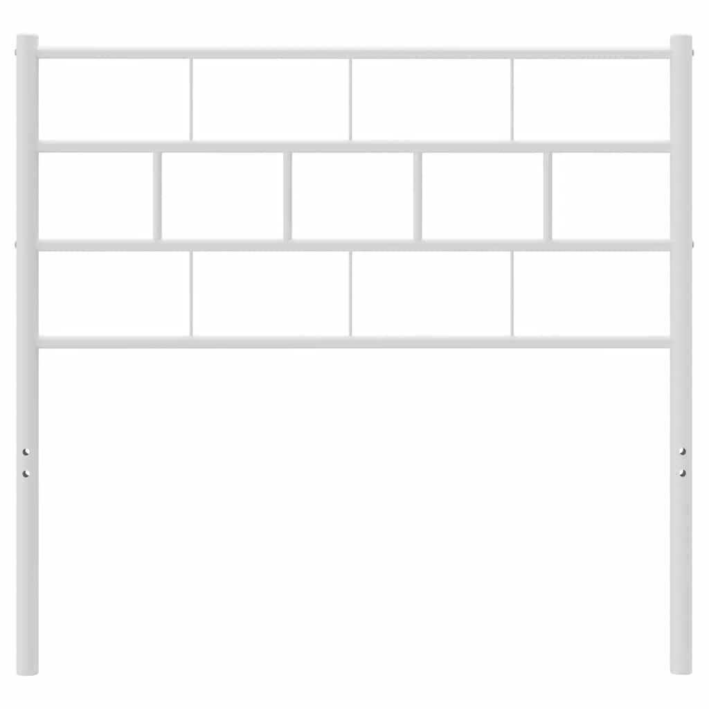 Metalno zamjensko uzglavlje bijelo 75 cm