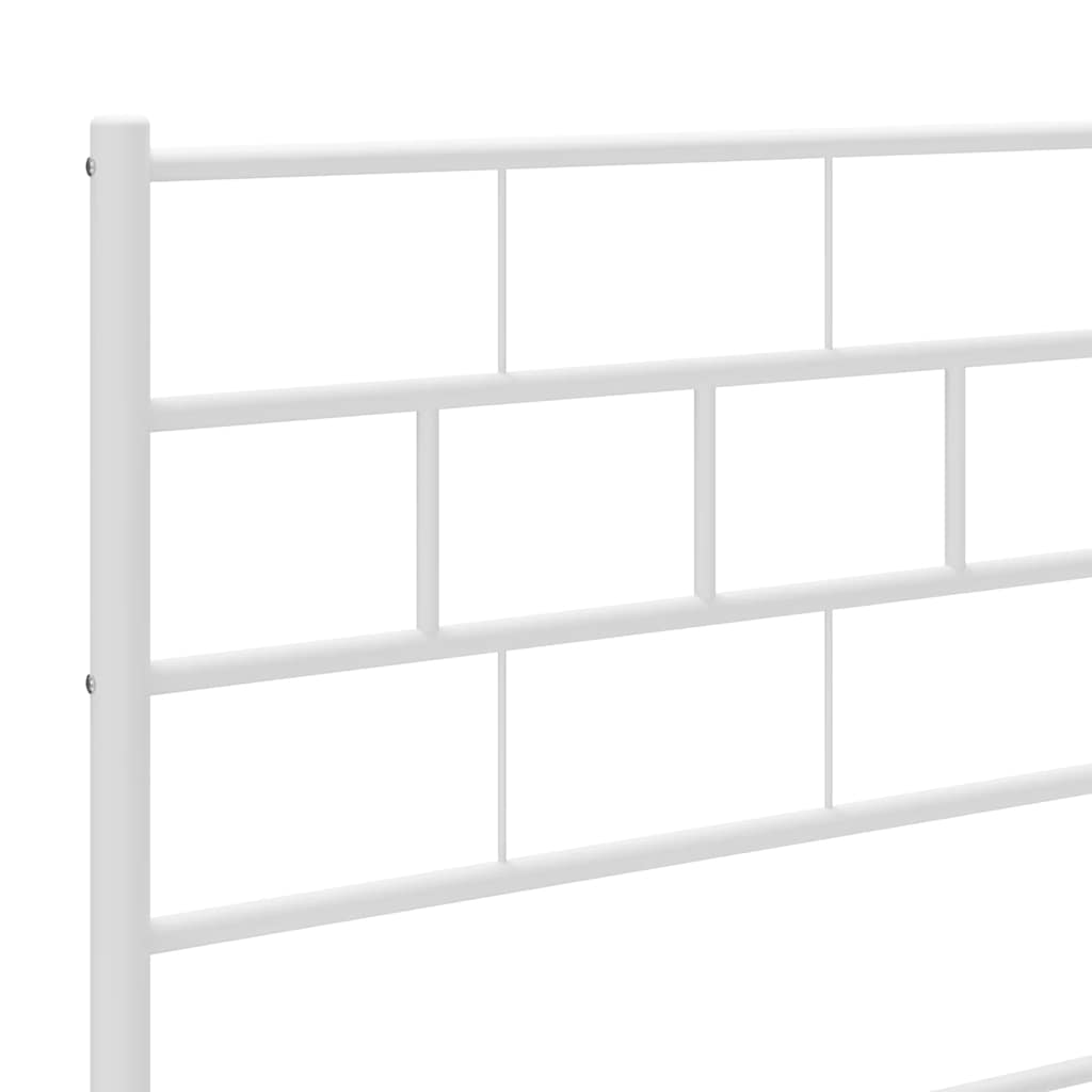 Metalno zamjensko uzglavlje bijelo 80 cm