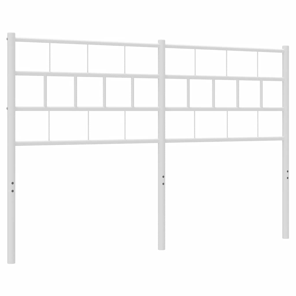 Metalno zamjensko uzglavlje bijelo 135 cm