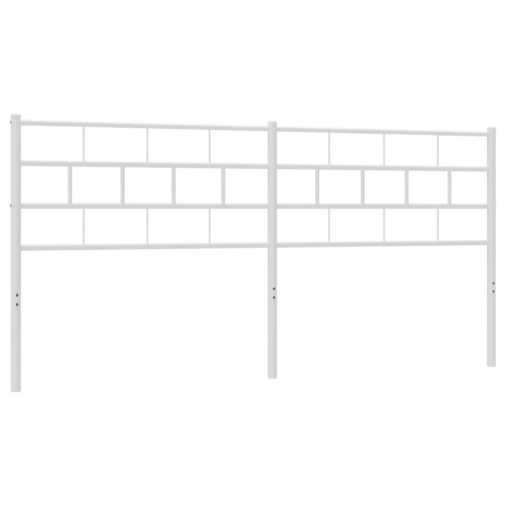 Metalno zamjensko uzglavlje bijelo 200 cm