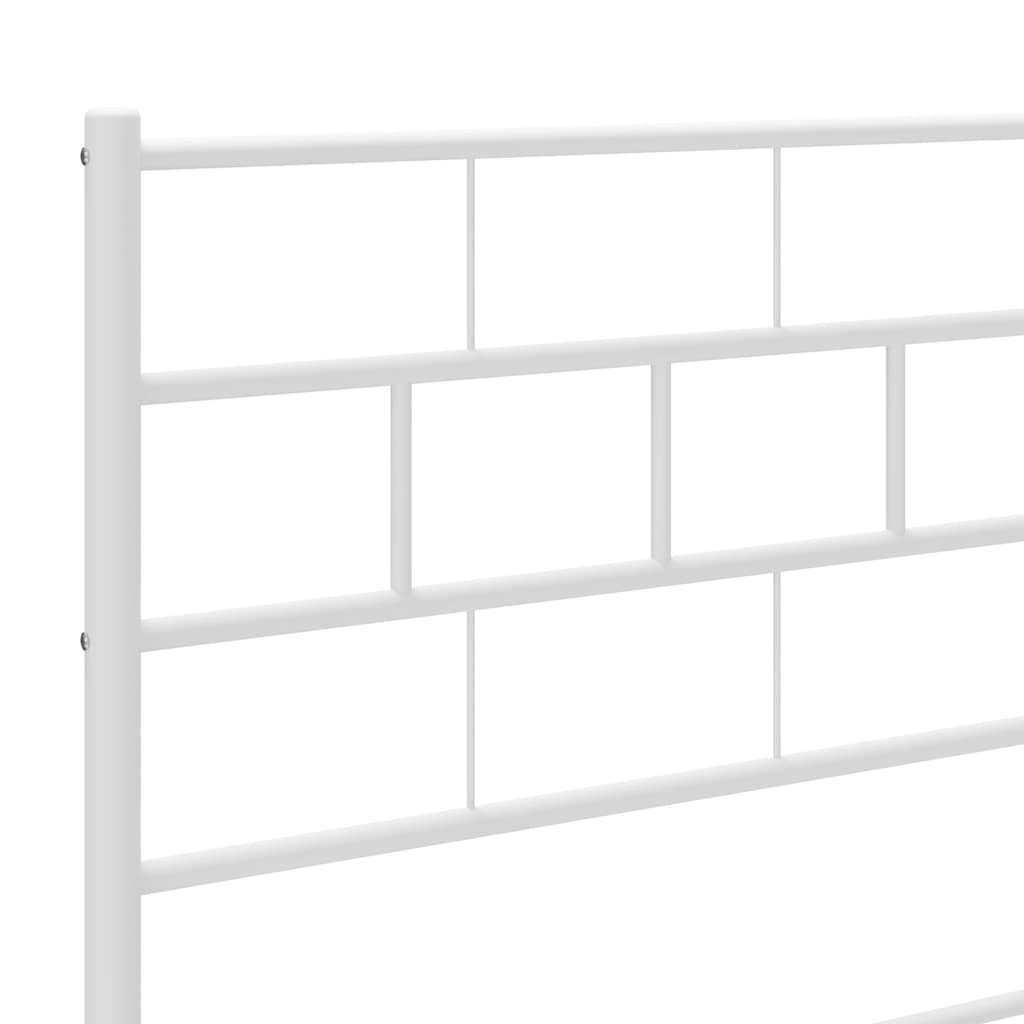 Metalno zamjensko uzglavlje bijelo 200 cm