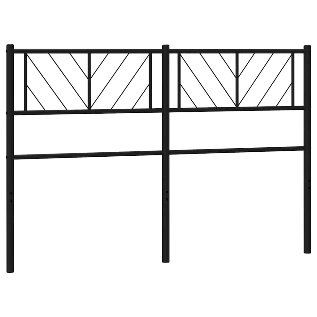 Metalno zamjensko uzglavlje crno 150 cm