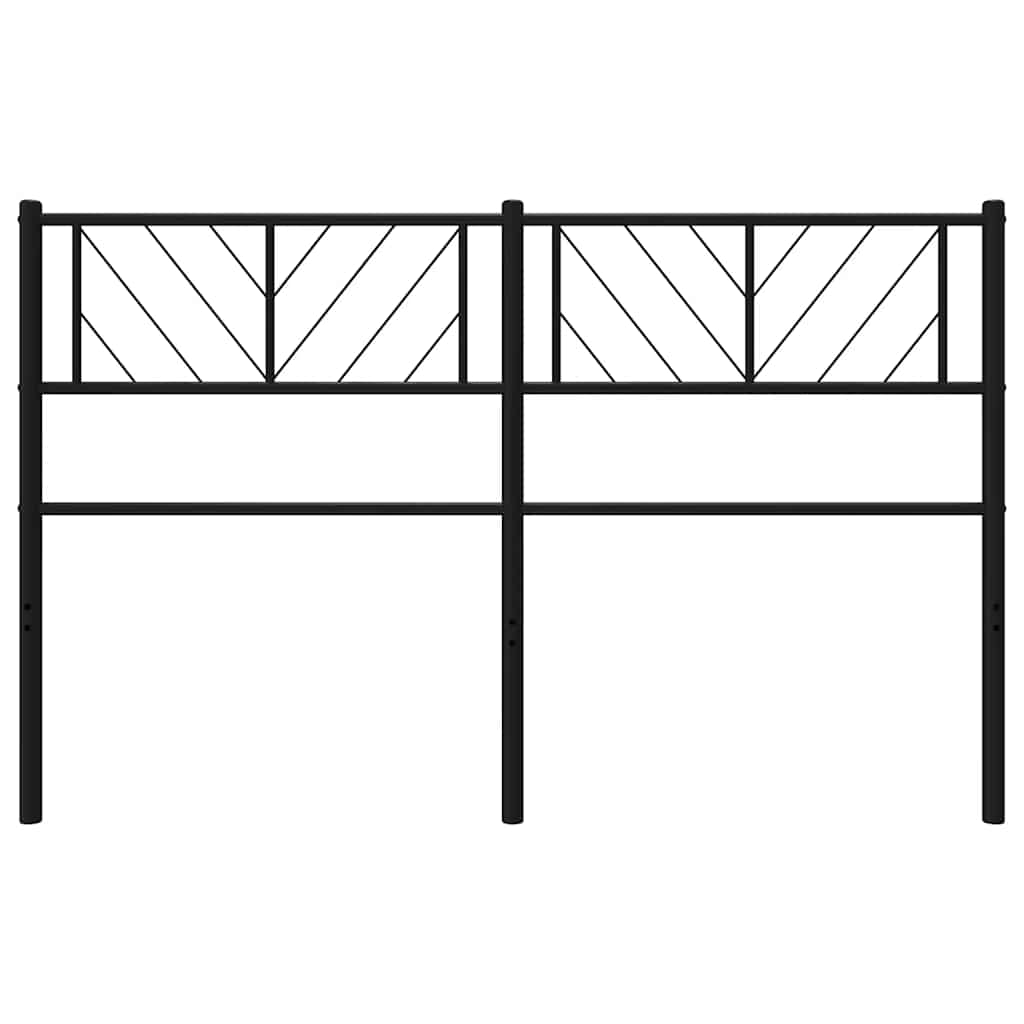 Metalno zamjensko uzglavlje crno 150 cm
