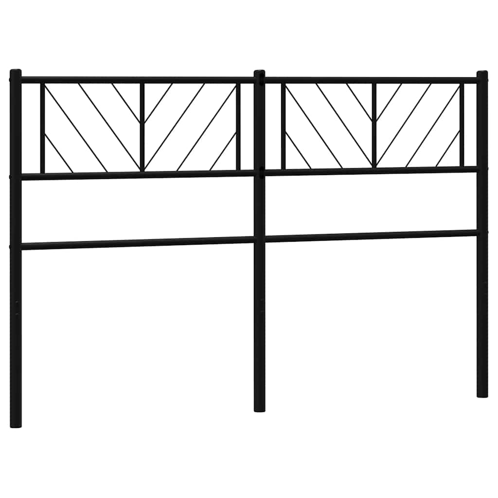 Metalno zamjensko uzglavlje crno 150 cm