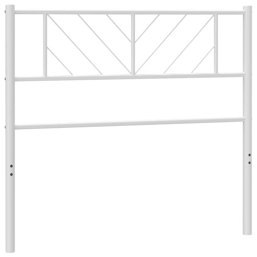 Metalno zamjensko uzglavlje bijelo 75 cm