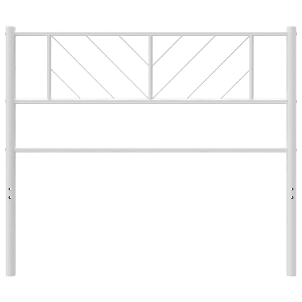Metalno zamjensko uzglavlje bijelo 75 cm