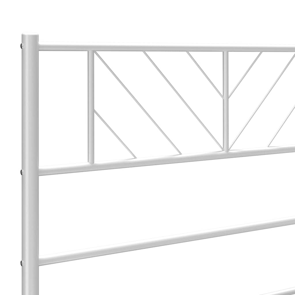 Metalno zamjensko uzglavlje bijelo 75 cm
