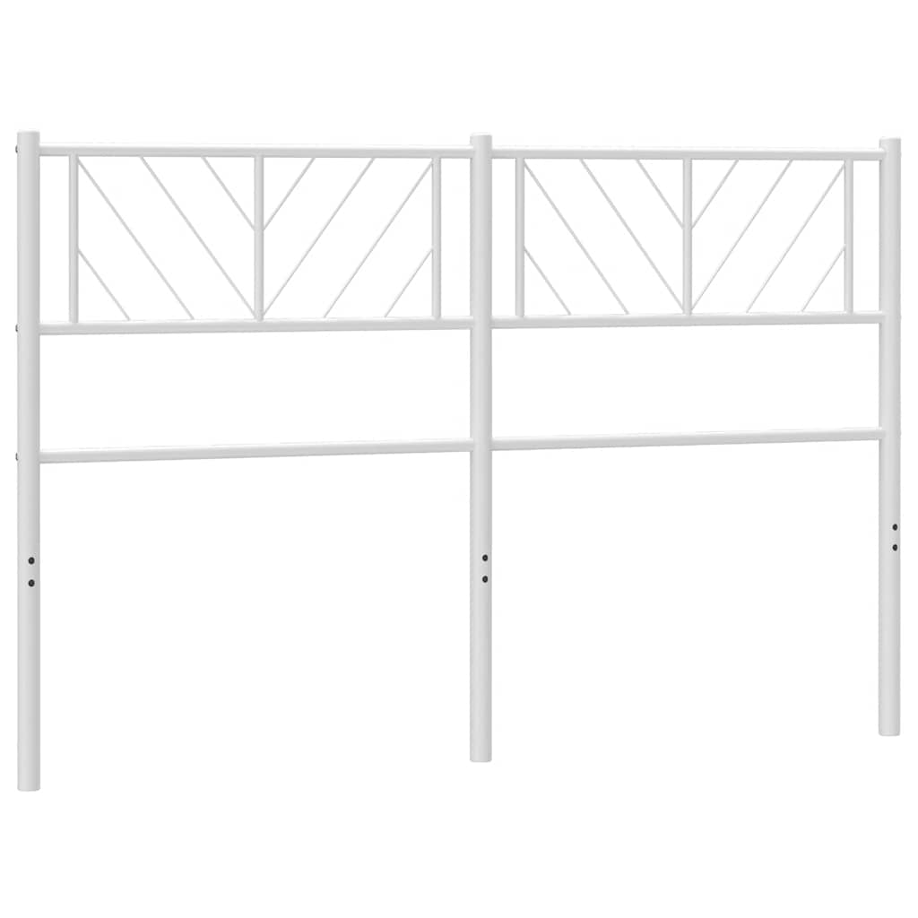 Metalno zamjensko uzglavlje bijelo 135 cm