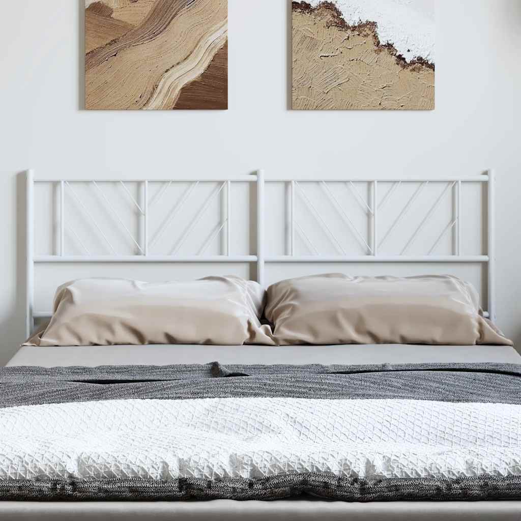 Metalno zamjensko uzglavlje bijelo 135 cm