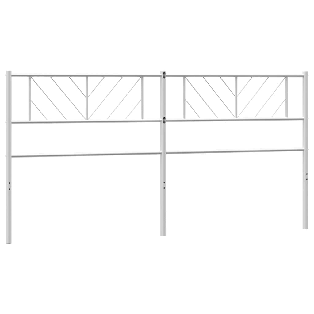 Metalno zamjensko uzglavlje bijelo 180 cm