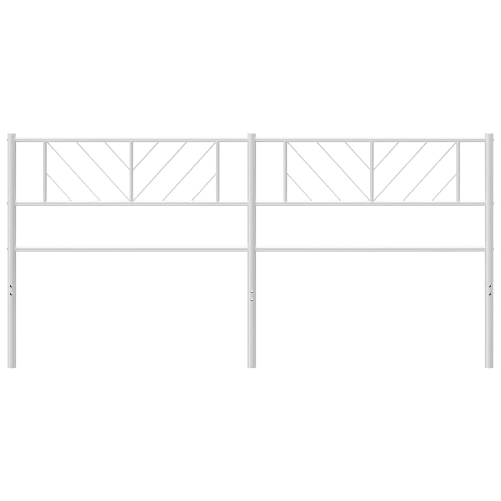 Metalno zamjensko uzglavlje bijelo 193 cm