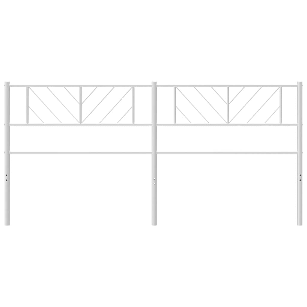 Metalno zamjensko uzglavlje bijelo 200 cm
