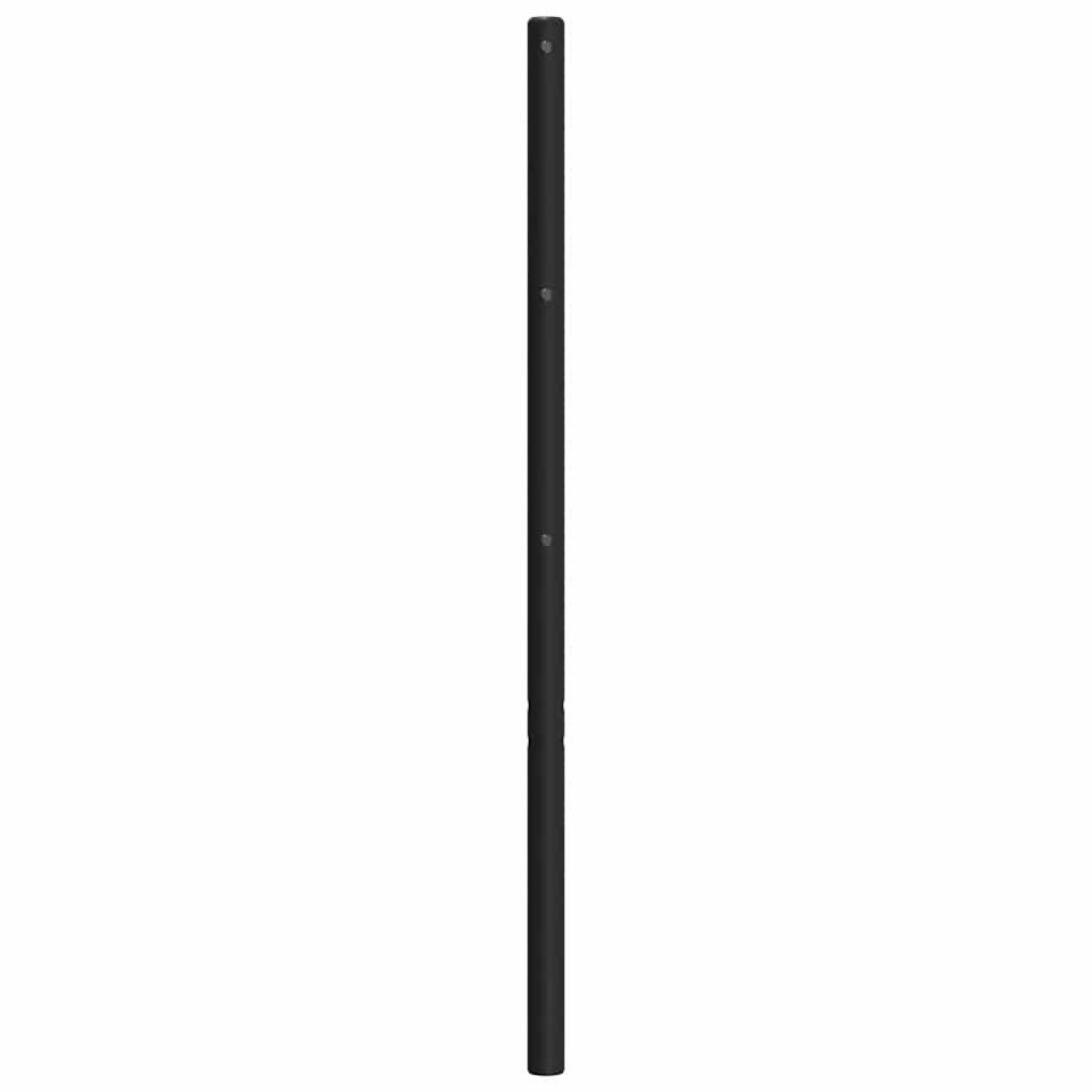 Metalno zamjensko uzglavlje crno 135 cm