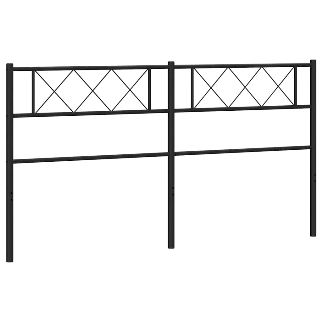 Metalno zamjensko uzglavlje crno 160 cm