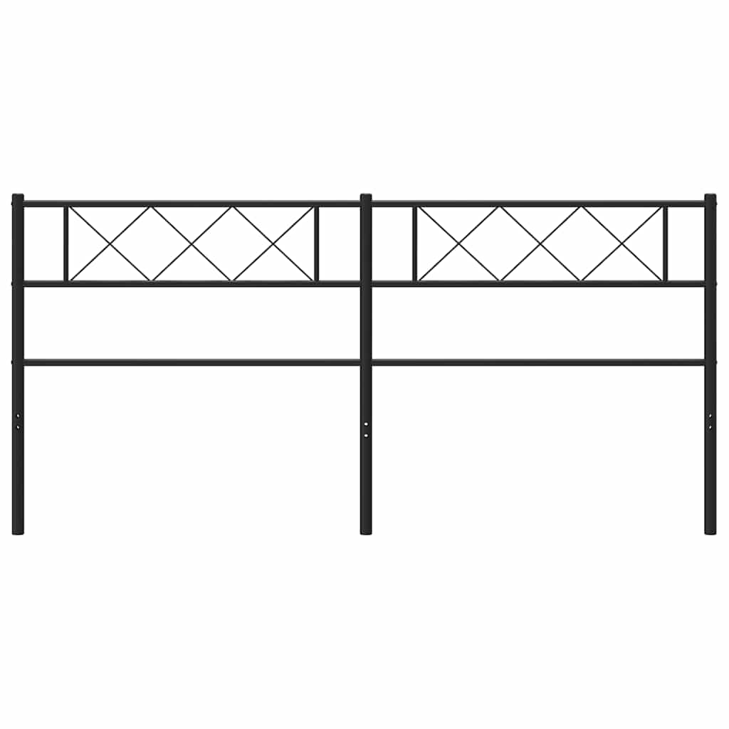 Metalno zamjensko uzglavlje crno 160 cm