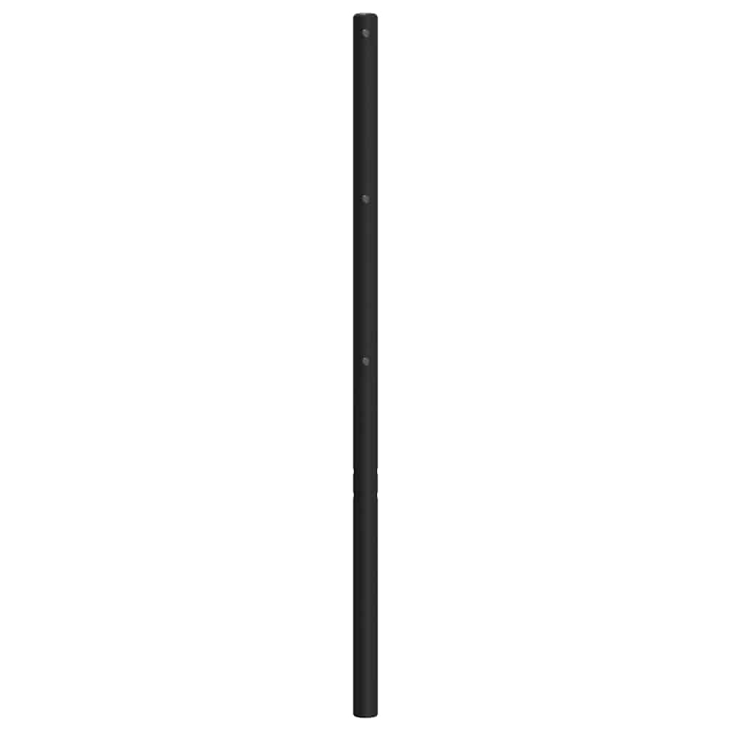 Metalno zamjensko uzglavlje crno 160 cm