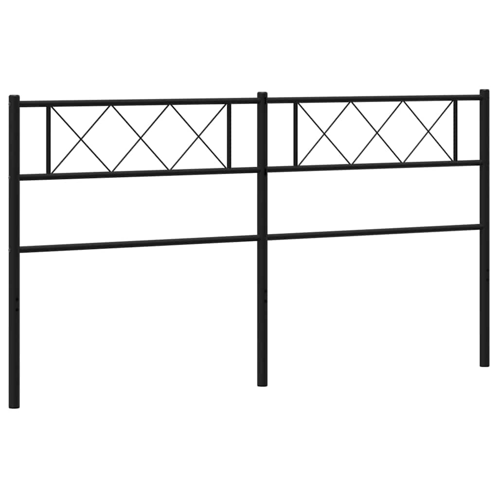 Metalno zamjensko uzglavlje crno 160 cm