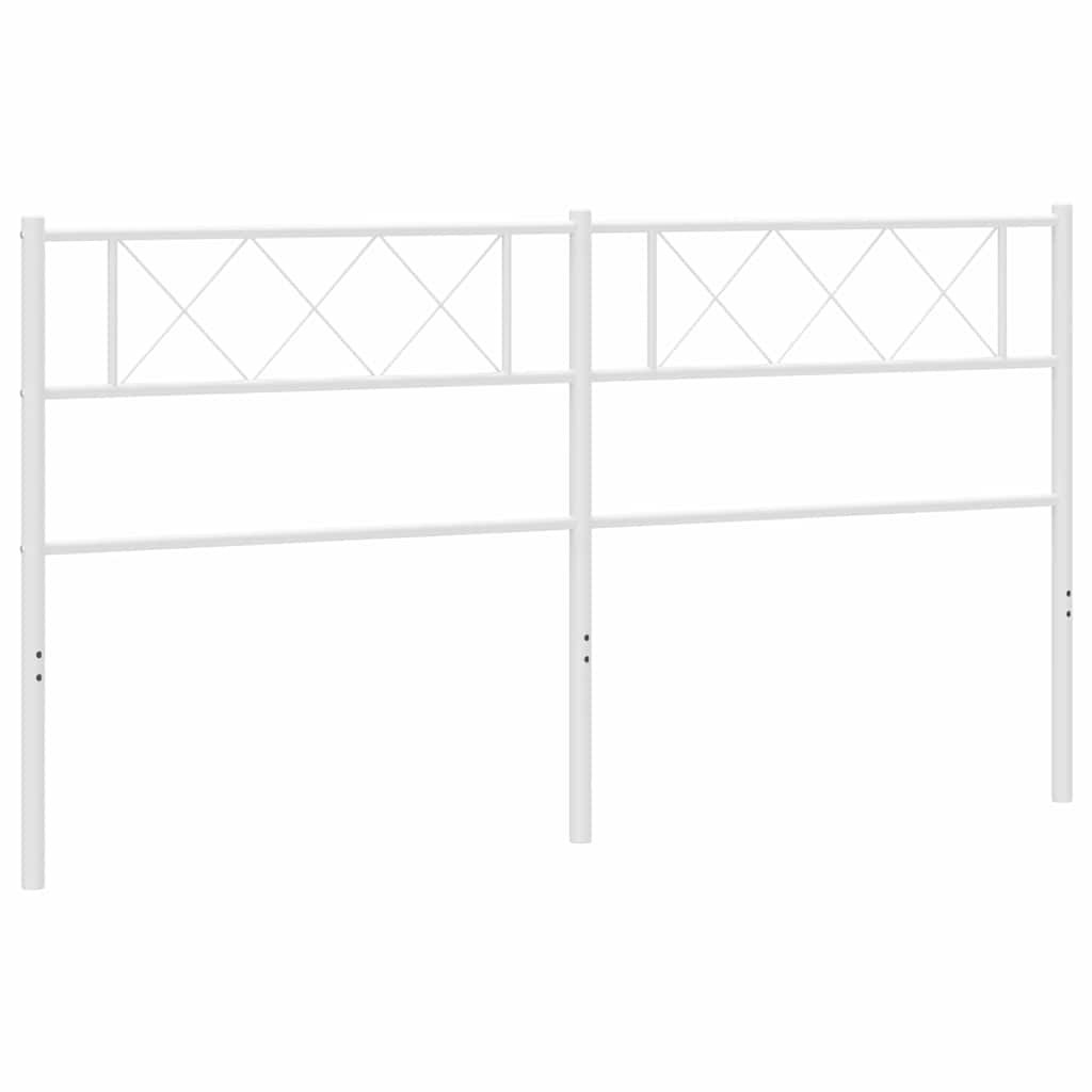 Metalno zamjensko uzglavlje bijelo 200 cm