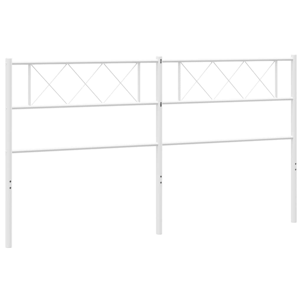 Metalno zamjensko uzglavlje bijelo 200 cm