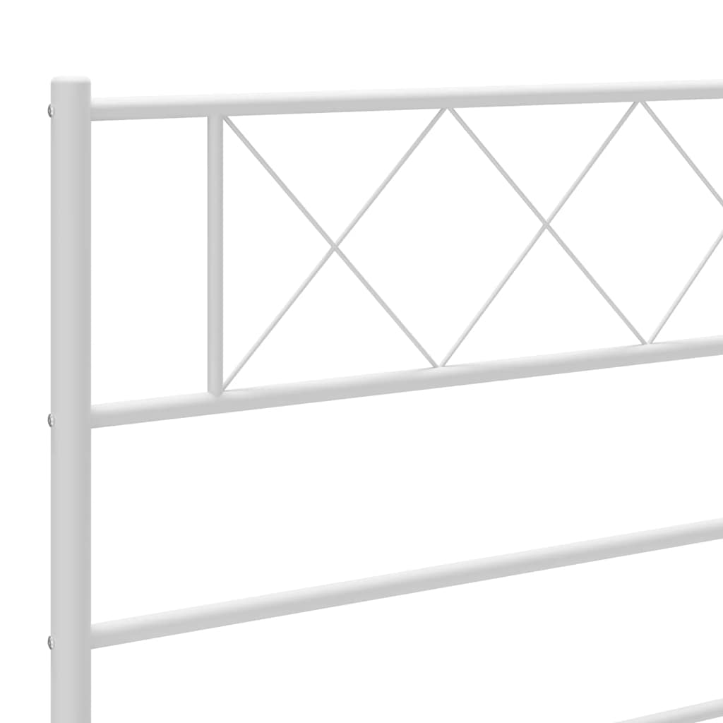 Metalno zamjensko uzglavlje bijelo 200 cm