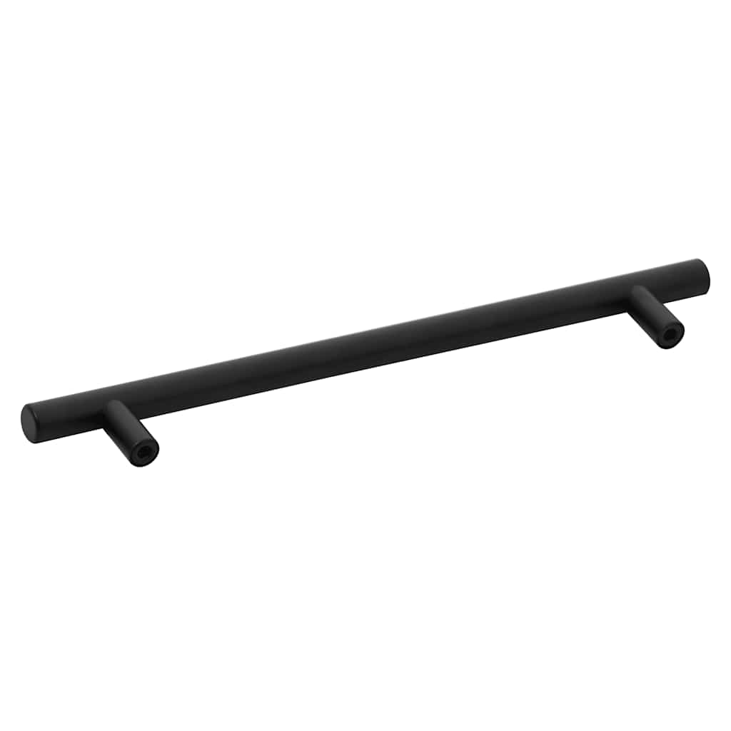 Ručke za ormarić 5 kom crne 192 mm od nehrđajućeg čelika