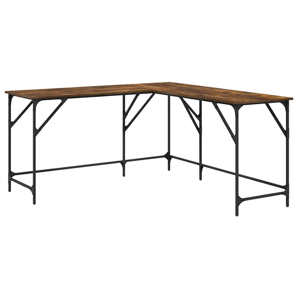 Radni stol boja dimljenog hrasta 149x149x75cm konstruirano drvo