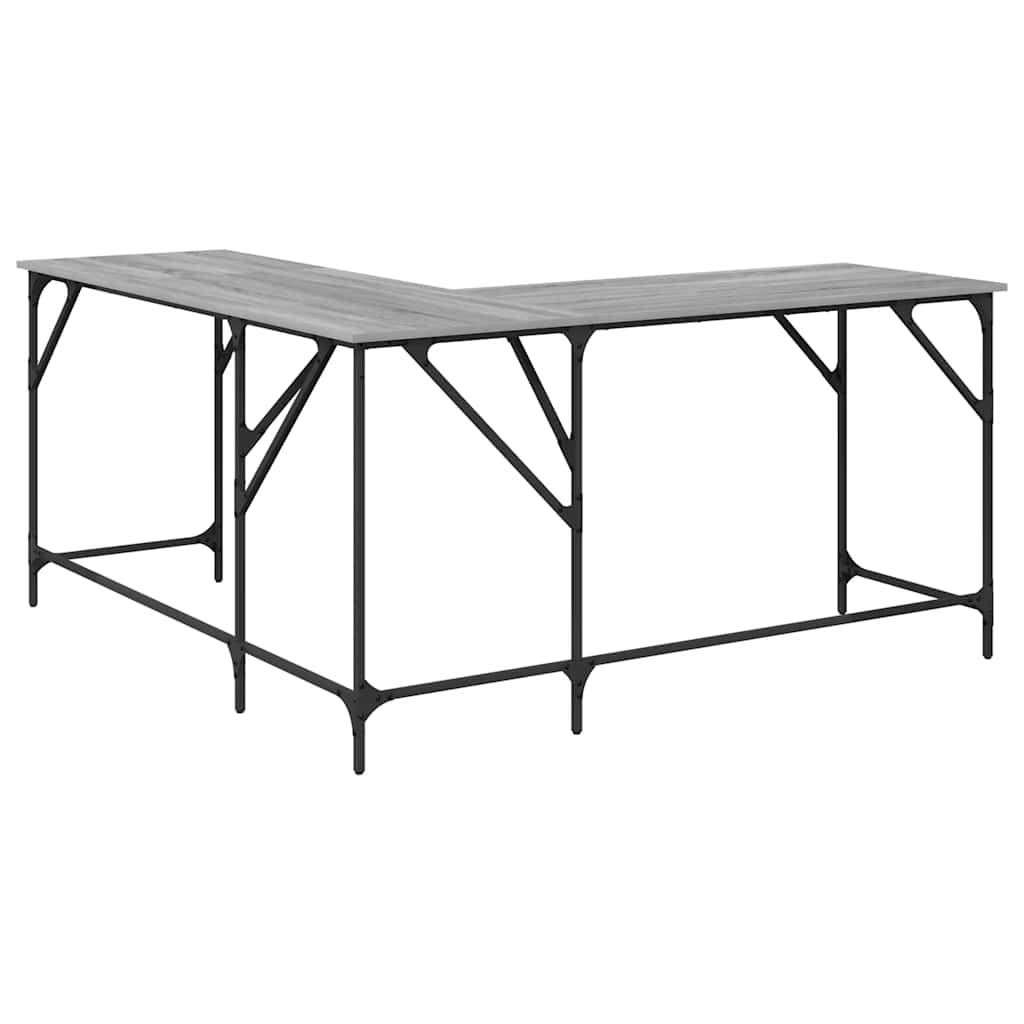 Radni stol boja hrasta sonome 149x149x75 cm konstruirano drvo