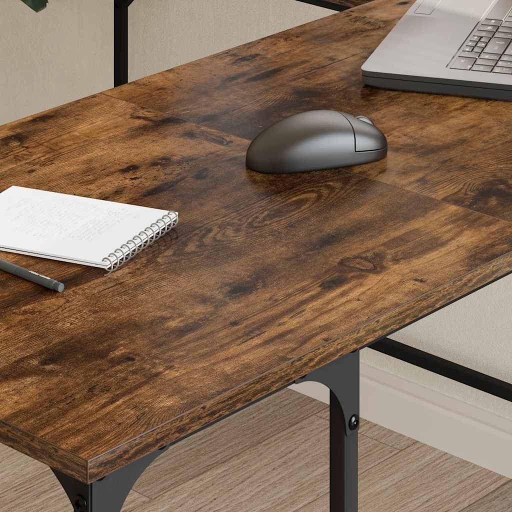 Radni stol boja dimljenog hrasta 139x139x75cm konstruirano drvo
