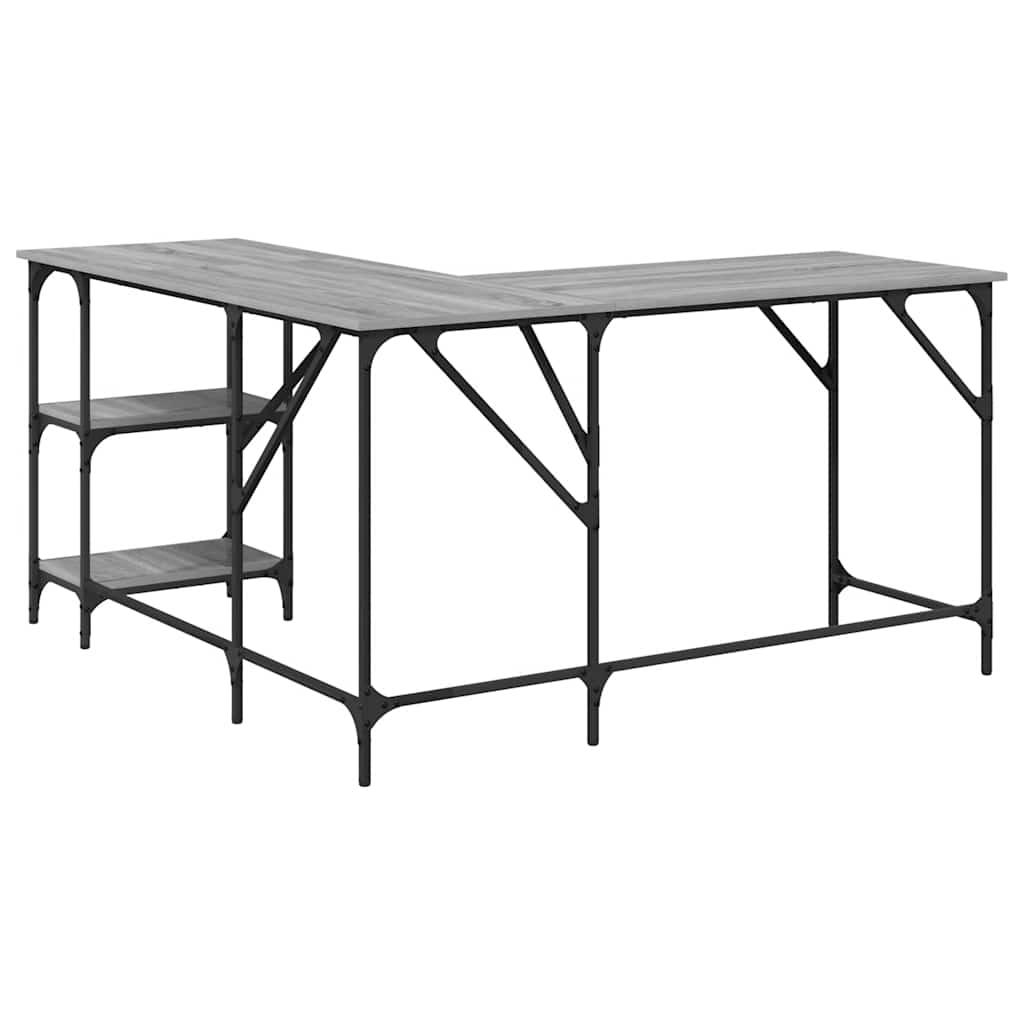 Radni stol boja hrasta sonome 139x139x75 cm konstruirano drvo