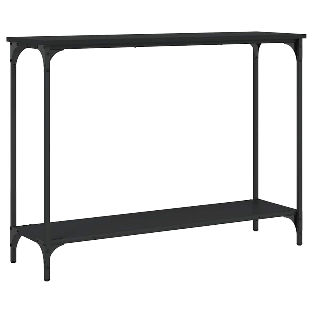 Konzolni stol crni 101 x 30,5 x 75 cm od konstruiranog drva