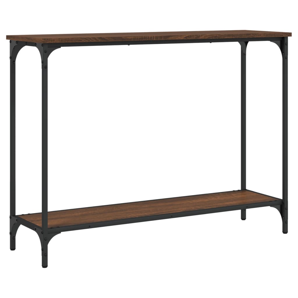 Konzolni stol boja hrasta 101x30,5x75 cm konstruirano drvo