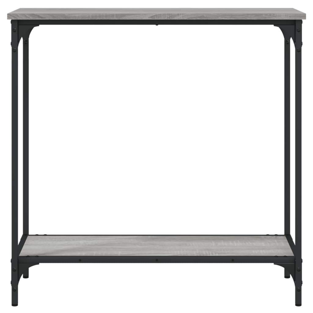 Konzolni stol siva boja hrasta 75x30,5x75 cm konstruirano drvo
