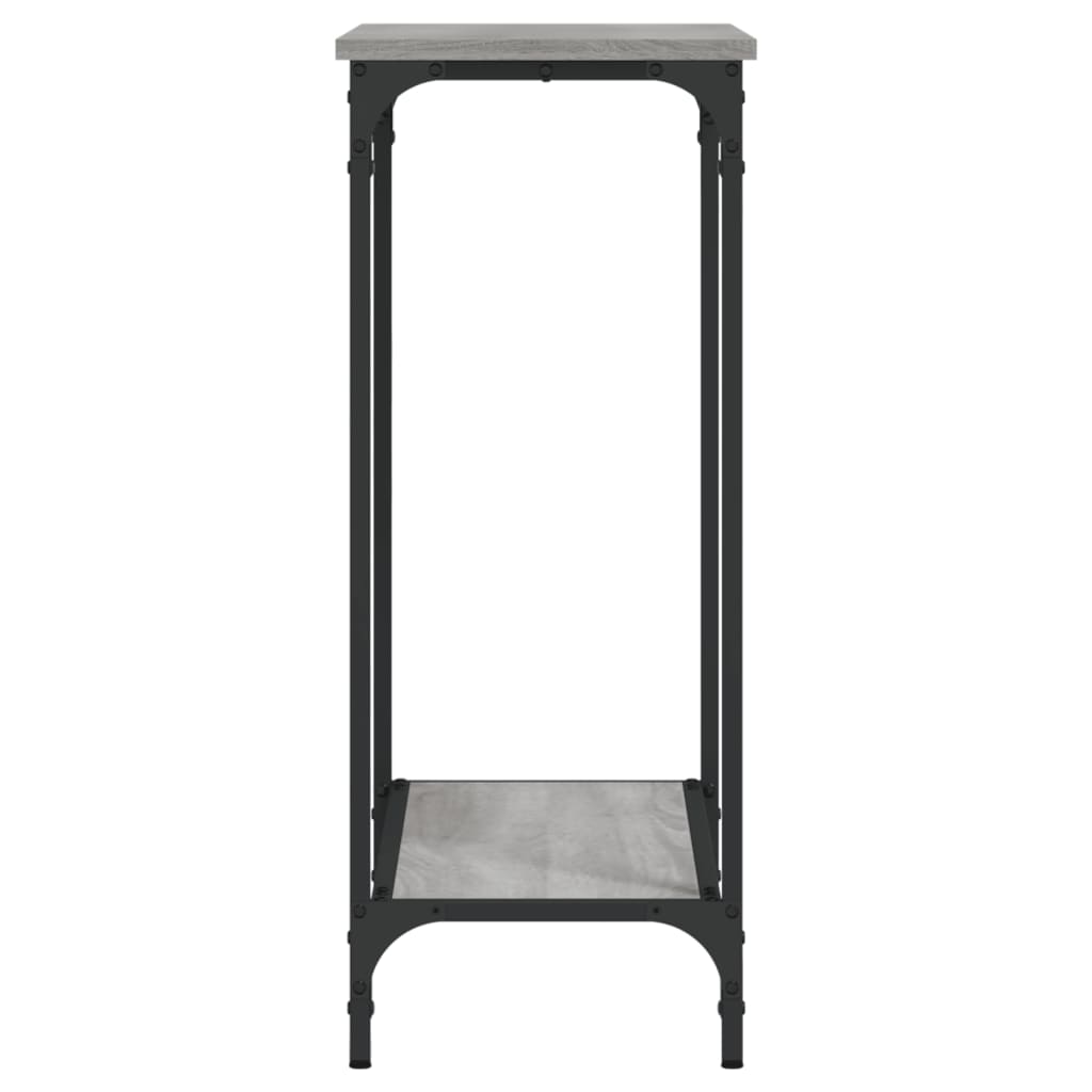 Konzolni stol siva boja hrasta 75x30,5x75 cm konstruirano drvo