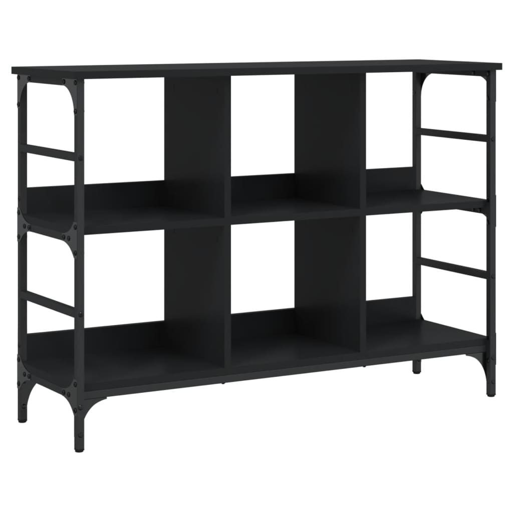 Komoda crna 102 x 32 x 73,5 cm od konstruiranog drva