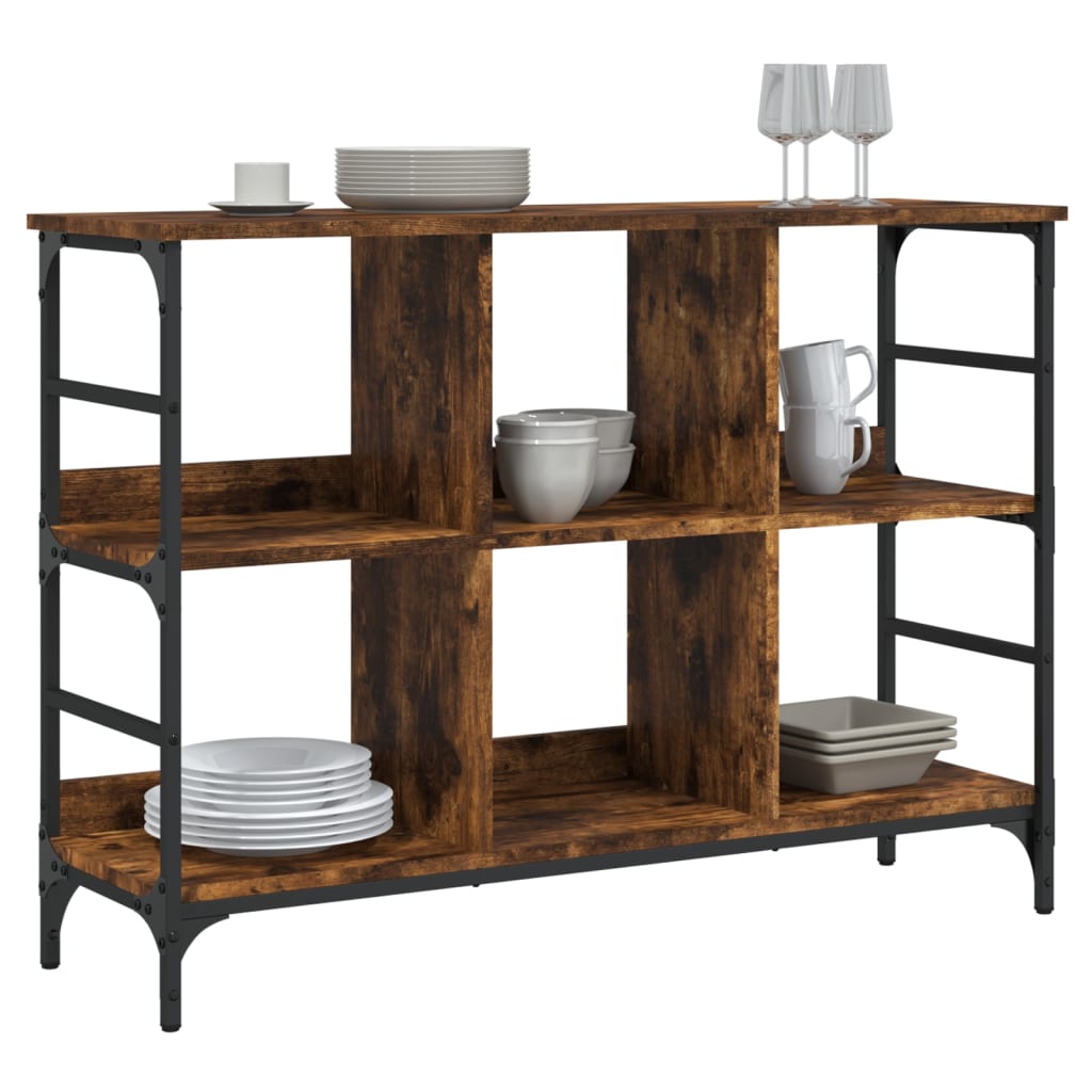 Komoda boja dimljenog hrasta 102x32x73,5 cm konstruirano drvo