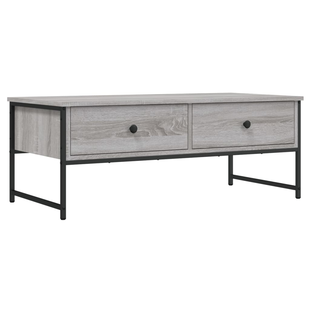 Stolić za kavu boja sivog hrasta 101x49x39,5 konstruirano drvo