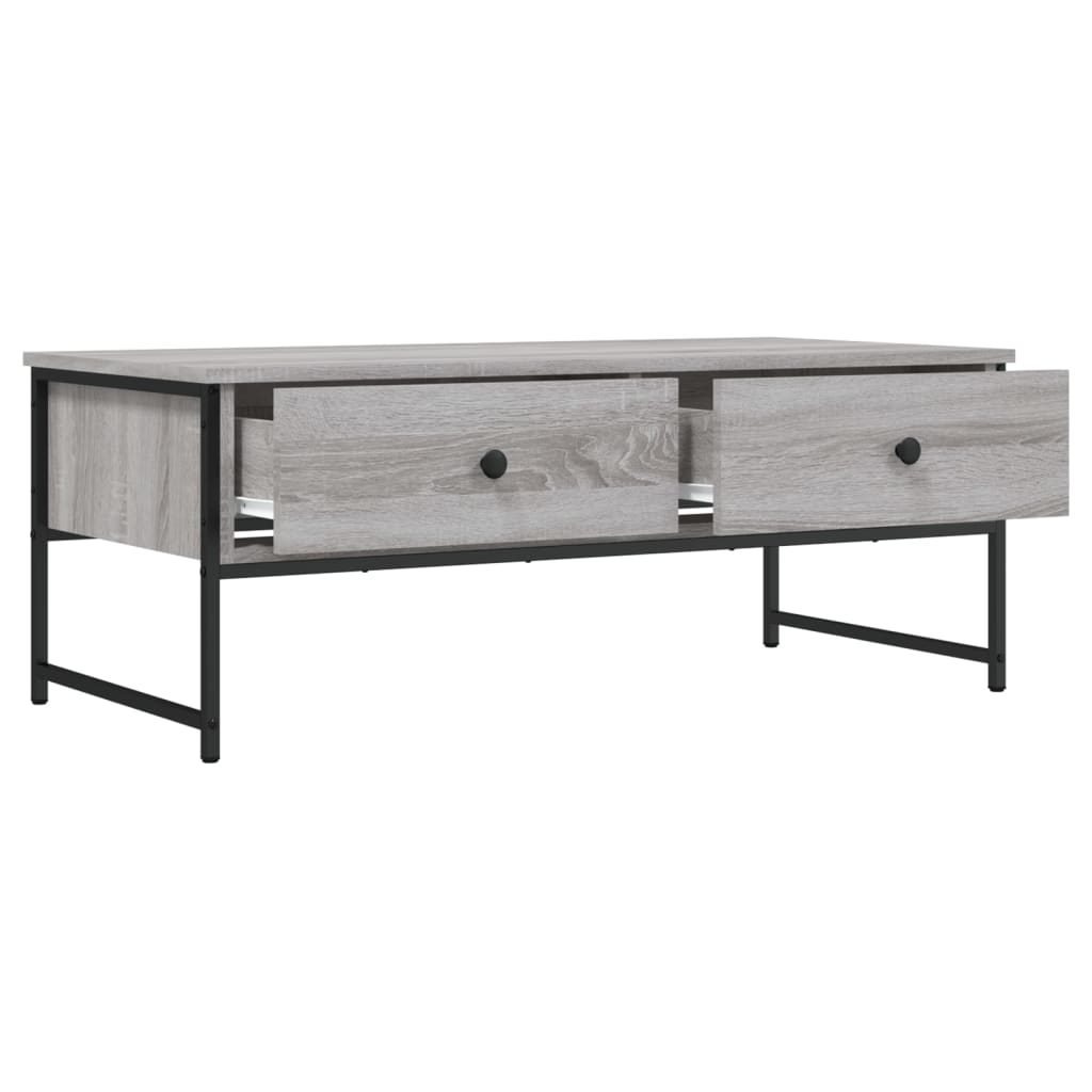 Stolić za kavu boja sivog hrasta 101x49x39,5 konstruirano drvo