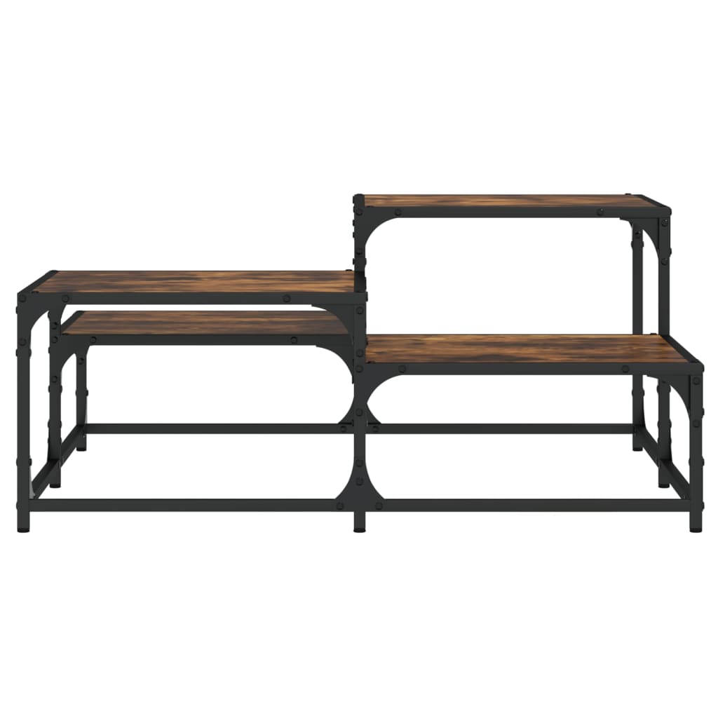 Stolić za kavu boja hrasta 87,5x87,5x40 cm konstruirano drvo