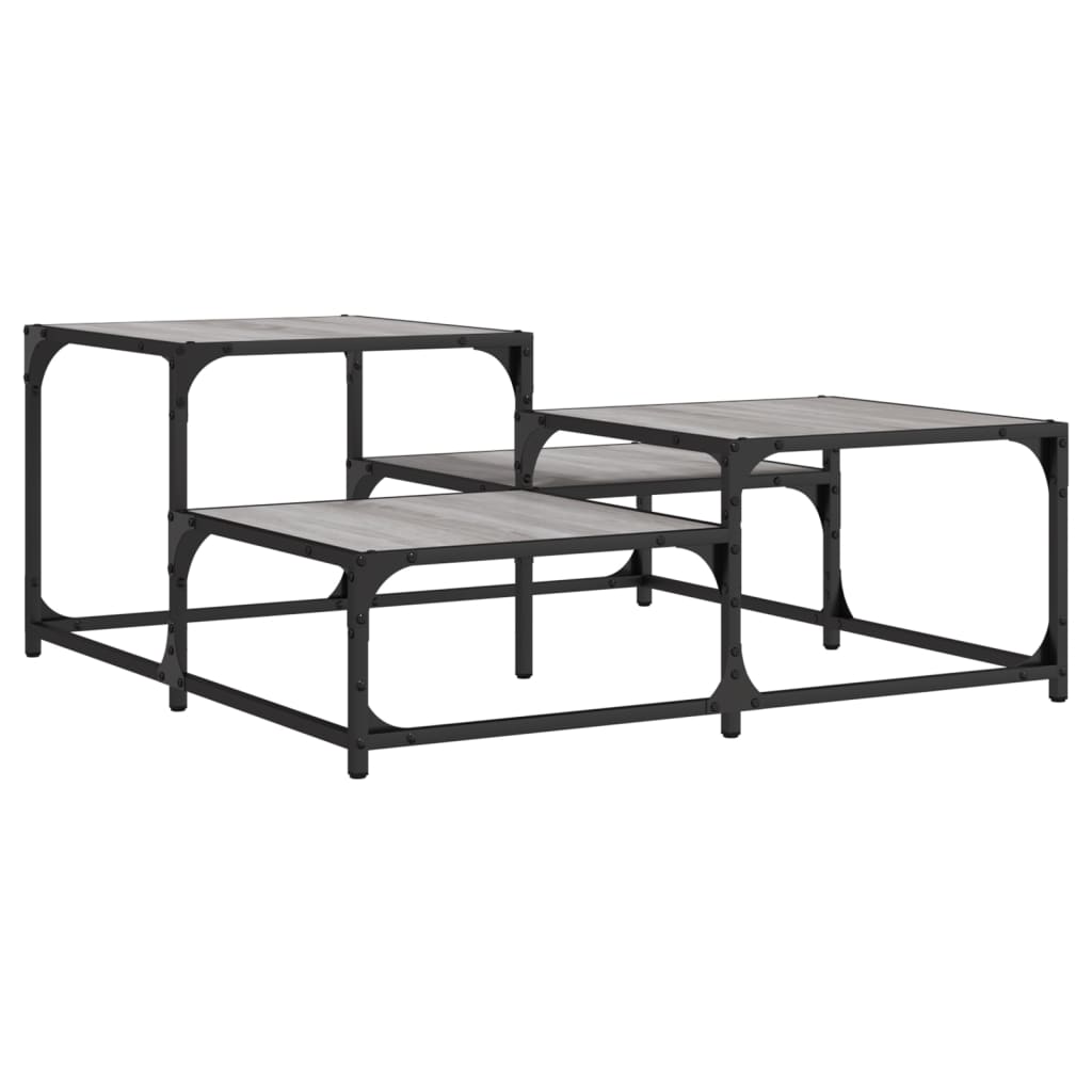 Stolić za kavu boja hrasta 87,5x87,5x40 cm konstruirano drvo