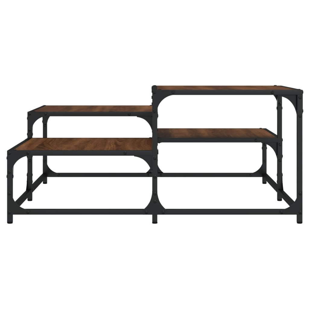 Stolić za kavu boja hrasta 87,5x87,5x40 cm konstruirano drvo