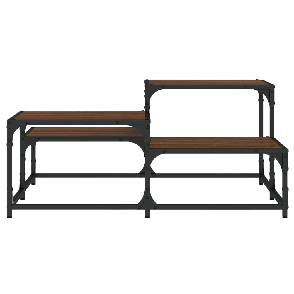 Stolić za kavu boja hrasta 87,5x87,5x40 cm konstruirano drvo