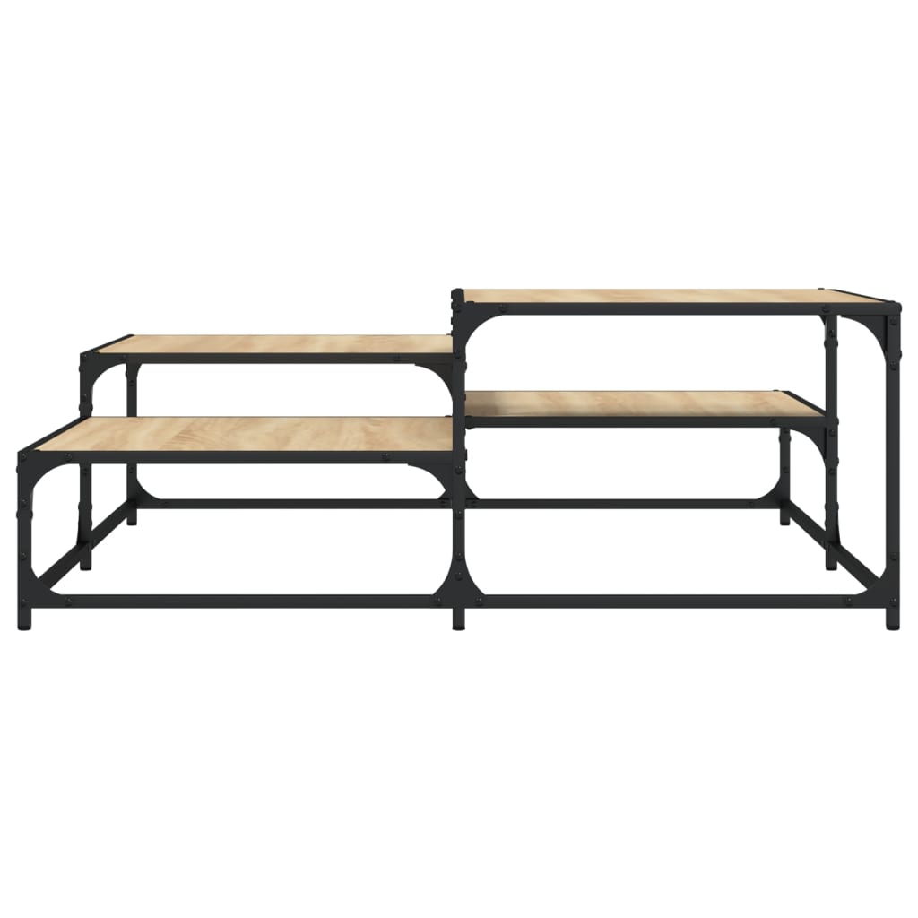 Stolić za kavu boja hrasta 107x107x40 cm konstruirano drvo