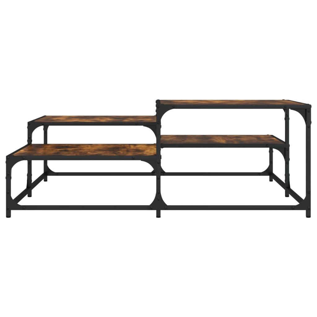 Stolić za kavu boja hrasta 107x107x40 cm konstruirano drvo