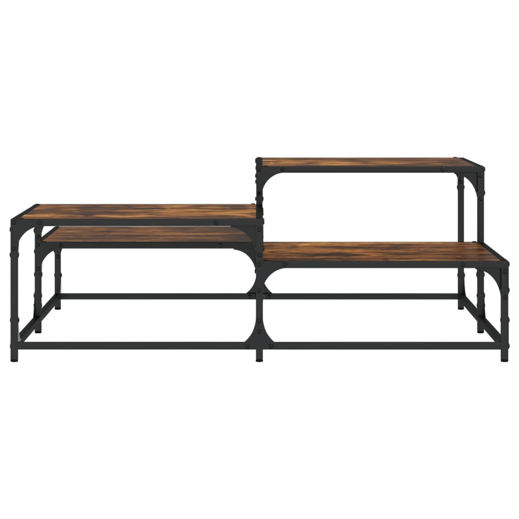 Stolić za kavu boja hrasta 107x107x40 cm konstruirano drvo