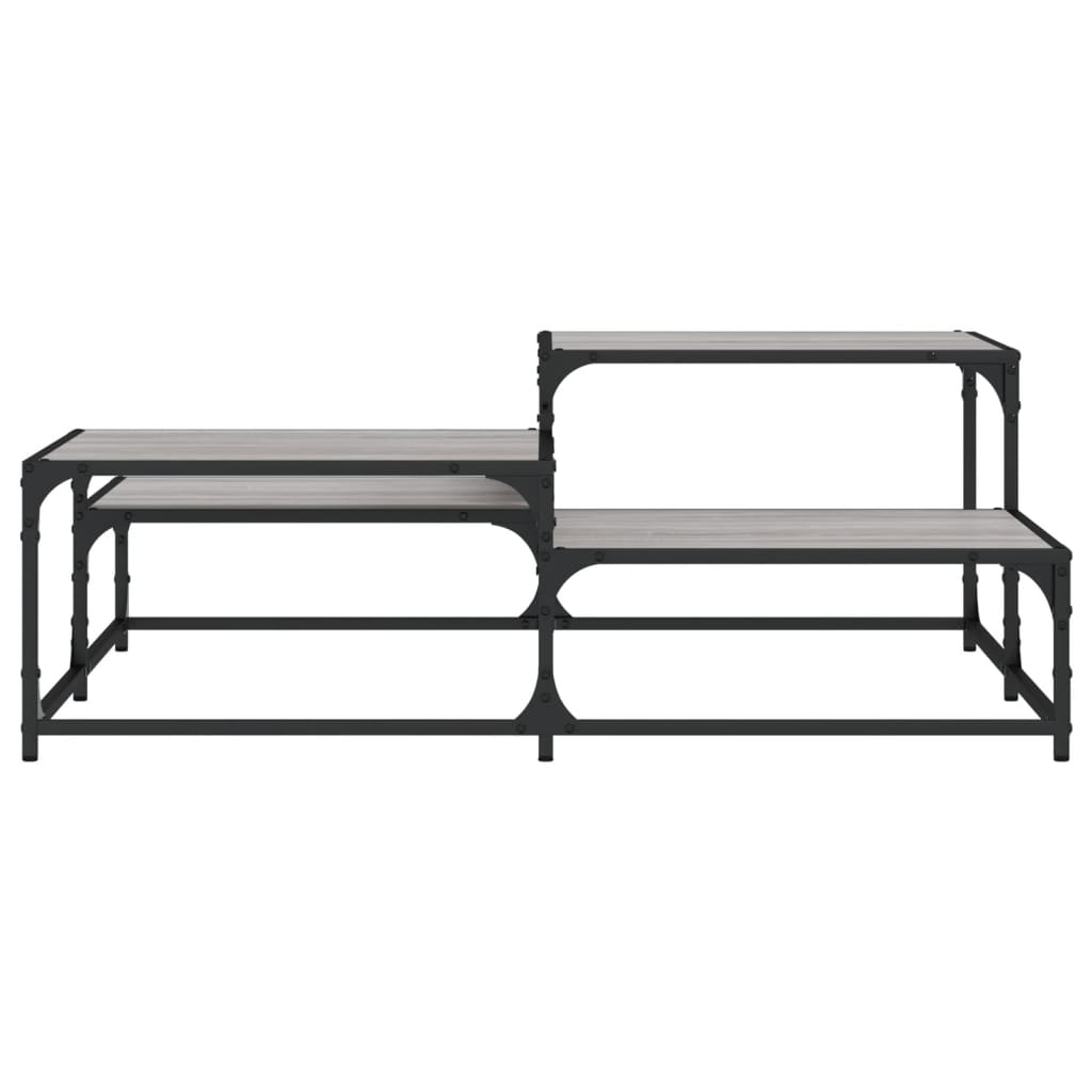 Stolić za kavu boja hrasta 107x107x40 cm konstruirano drvo